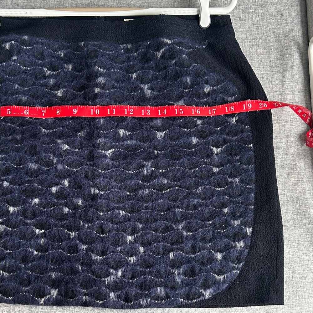 O'2nd Wool Navy Textured Mini Skirt - Picture 9 of 10
